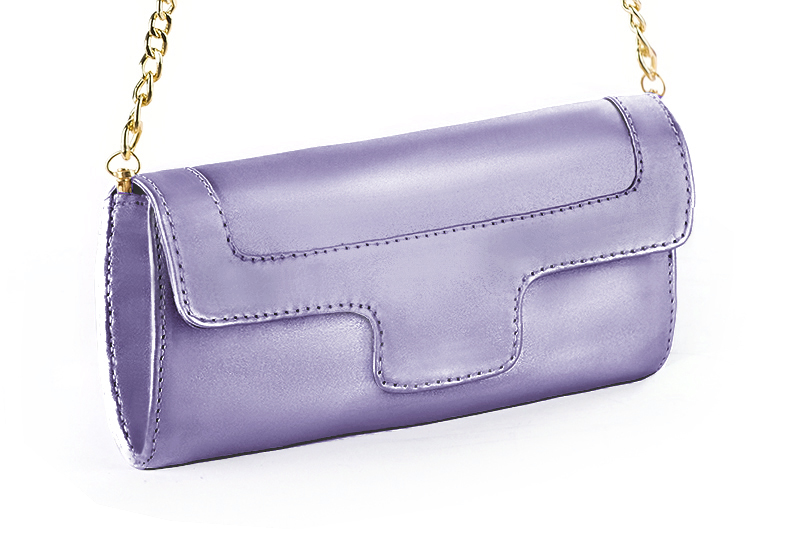 Lilac purple luxurious elegant clutch for ceremonies, weddings and evenings out.